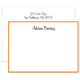 Triple Thick Classic Border Flat Note Cards in Your Color Choice Image 3 of 5
